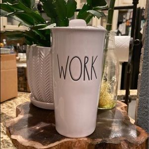 Rae Dunn “Work” Tumbler